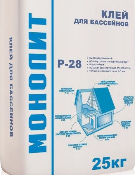 Р-28 Клей для бассейнов 25 кг