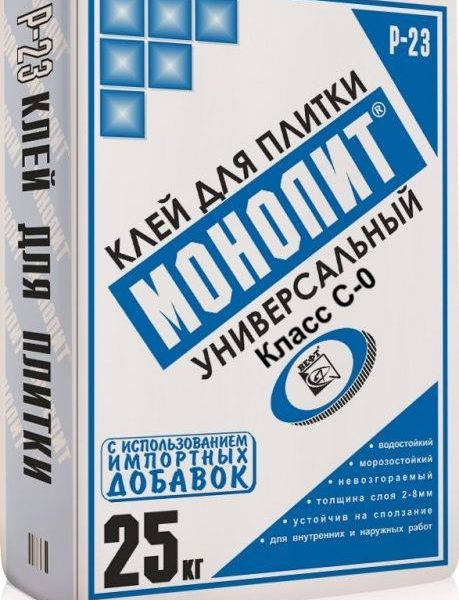 Р-23 Клей для плитки универсальный (класс С0) 25 кг.
